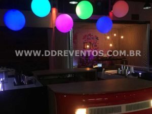 Bolas Iluminadas para decoração