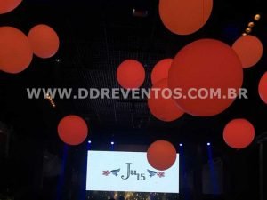 Bolas de led flutuantes