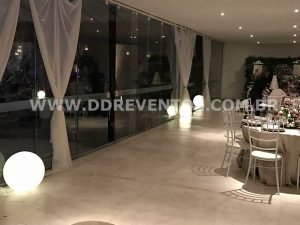 Bolas de led para decoração em Casamento