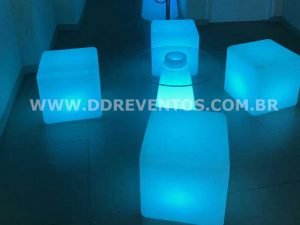 Puff led Quadrado