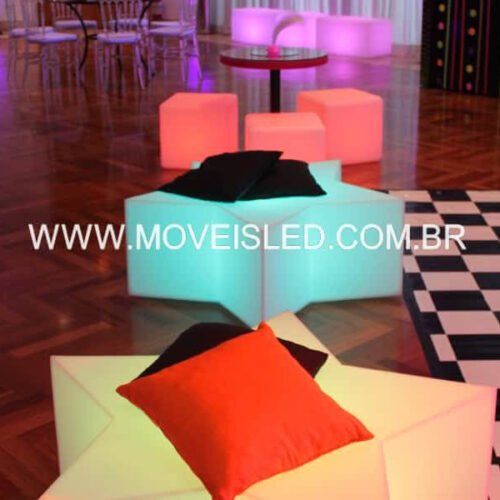 Puff de led Estrela