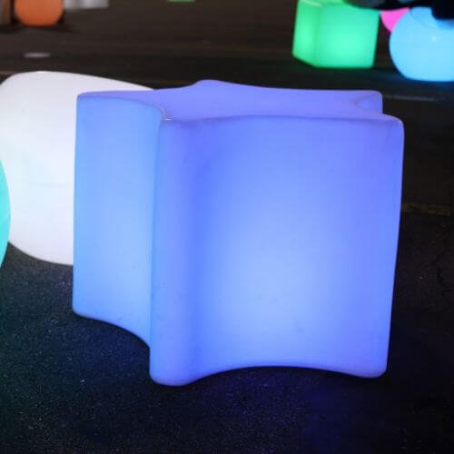 Puff estrela de led