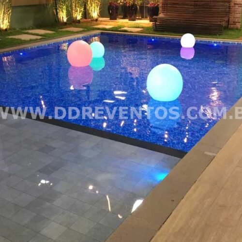 Bolas iluminadas para piscina