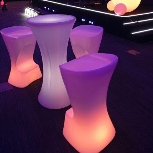 Banqueta de led Onda