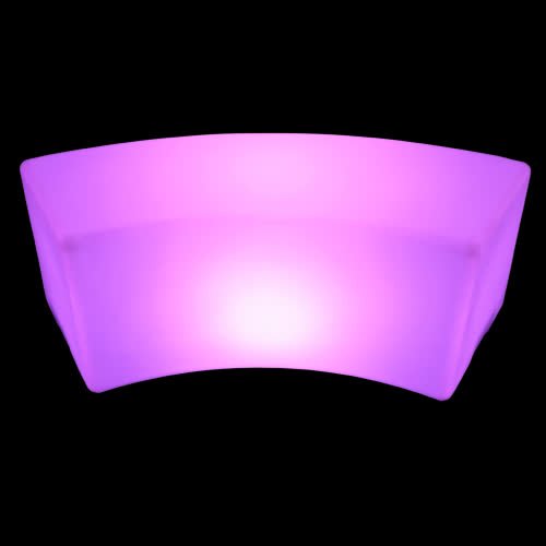 Puff Curvo de led - LOCAÇÃO
