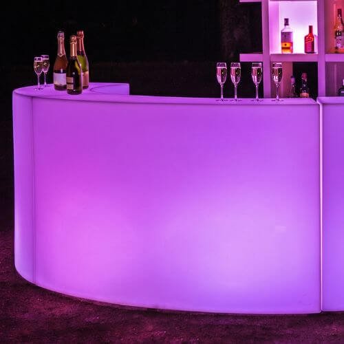Balcão de led para festa