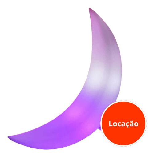 Lua de Led - Grande - Chão - Locação