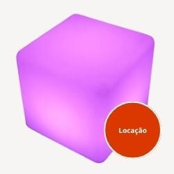 Puff de led quadradro 43cm