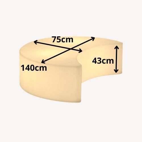 Banco Moon - Medidas