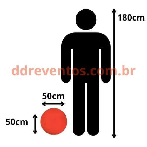 Esfera de led 50cm comparativo